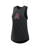 Women's Nike Black Arizona Diamondbacks Legacy Icon High Neck Fashion Tank Top