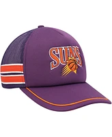 Men's '47 Brand Purple Phoenix Suns Sidebrand Stripes Trucker Adjustable Hat