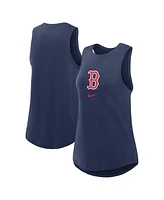 Women's Nike Navy Boston Red Sox Legacy Icon High Neck Fashion Tank Top