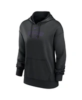 Women's Nike Black Colorado Rockies Authentic Collection Performance Pullover Hoodie