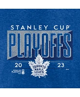 Men's Fanatics Heather Royal Toronto Maple Leafs 2023 Stanley Cup Playoffs Tri-Blend T-shirt