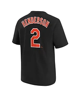 Big Boys and Girls Nike Gunnar Henderson Black Baltimore Orioles Name and Number T-shirt
