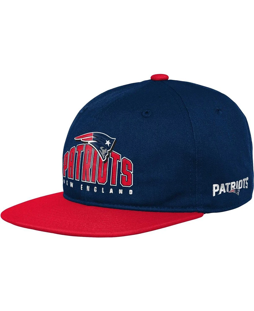 Youth Boys and Girls Navy New England Patriots Legacy Deadstock Snapback Hat