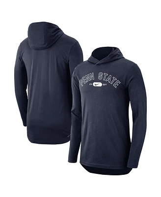 Men's Nike Navy Penn State Nittany Lions Campus Performance Long Sleeve Hoodie T-shirt