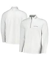 Men's Puma White The Players Lightweight Quarter-Zip Top