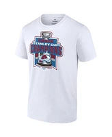 Men's Fanatics White Colorado Avalanche 3-Time Stanley Cup Champions T-shirt