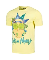Men's Freeze Max Yellow Rick And Morty Graphic T-shirt