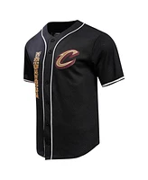 Men's Pro Standard Black Cleveland Cavaliers 2023/24 City Edition Mesh Baseball Jersey