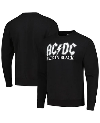 Men's Black Acdc Back Pullover Sweatshirt