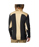 Men's Columbia Black Purdue Boilermakers Tech Trail Omni-Shade Quarter-Zip Top