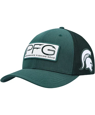 Men's Columbia Green Michigan State Spartans Pfg Hooks Flex Hat