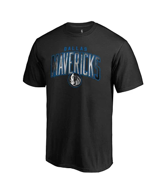 Men's Fanatics Black Dallas Mavericks Arch Smoke T-shirt