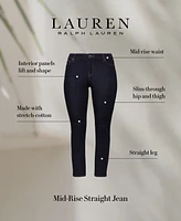 Lauren Ralph Plus-Size Mid-Rise Straight Jean