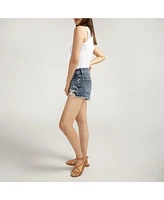 Silver Jeans Co. Boyfriend Mid Rise Americana Distressed Short