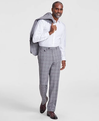 Tayion Collection Men's Classic-Fit Plaid Suit Pants