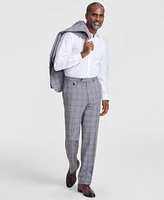 Tayion Collection Men's Classic-Fit Plaid Suit Pants