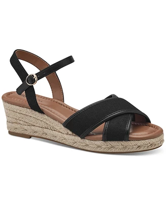 Style & Co Women's Leahh Strappy Espadrille Wedge Sandals, Created for Macy's