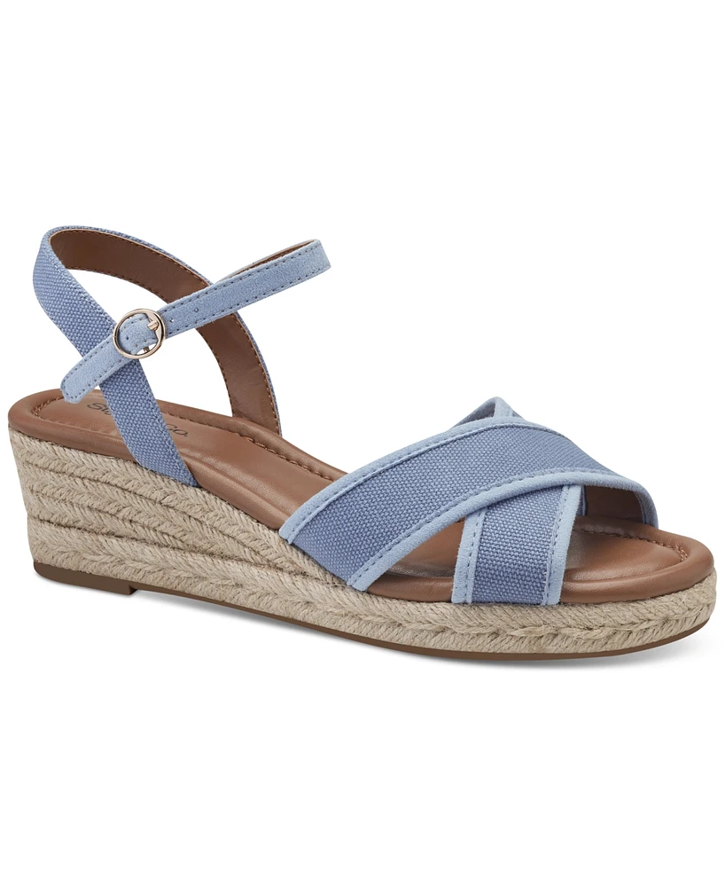 Style & Co Women's Leahh Strappy Espadrille Wedge Sandals, Created for Macy's