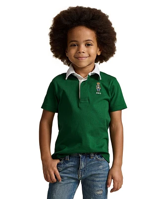 Polo Ralph Lauren Toddler and Little Boys Bear Cotton Rugby Shirt