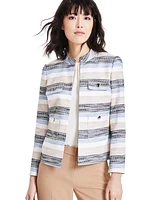 Anne Klein Women's Tweed Striped Jacket