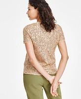 Anne Klein Women's Sequined T-Shirt