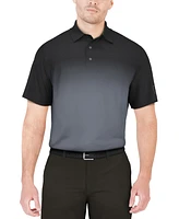 Pga Tour Men's Ombre Short Sleeve Performance Polo Shirt