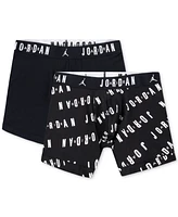 Jordan Men's 2-Pack Cotton Flight Essentials Logo Print Boxer Briefs