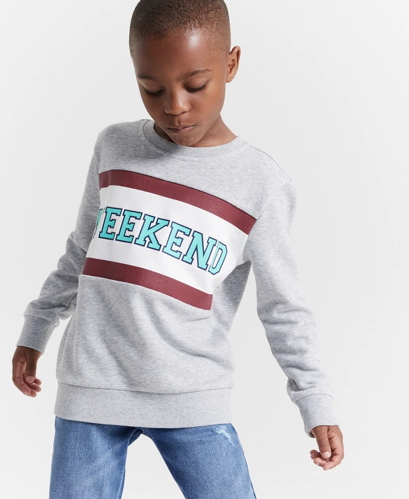 Epic Threads Little and Big Boys Weekend Graphic Sweatshirt, Created for Macy's