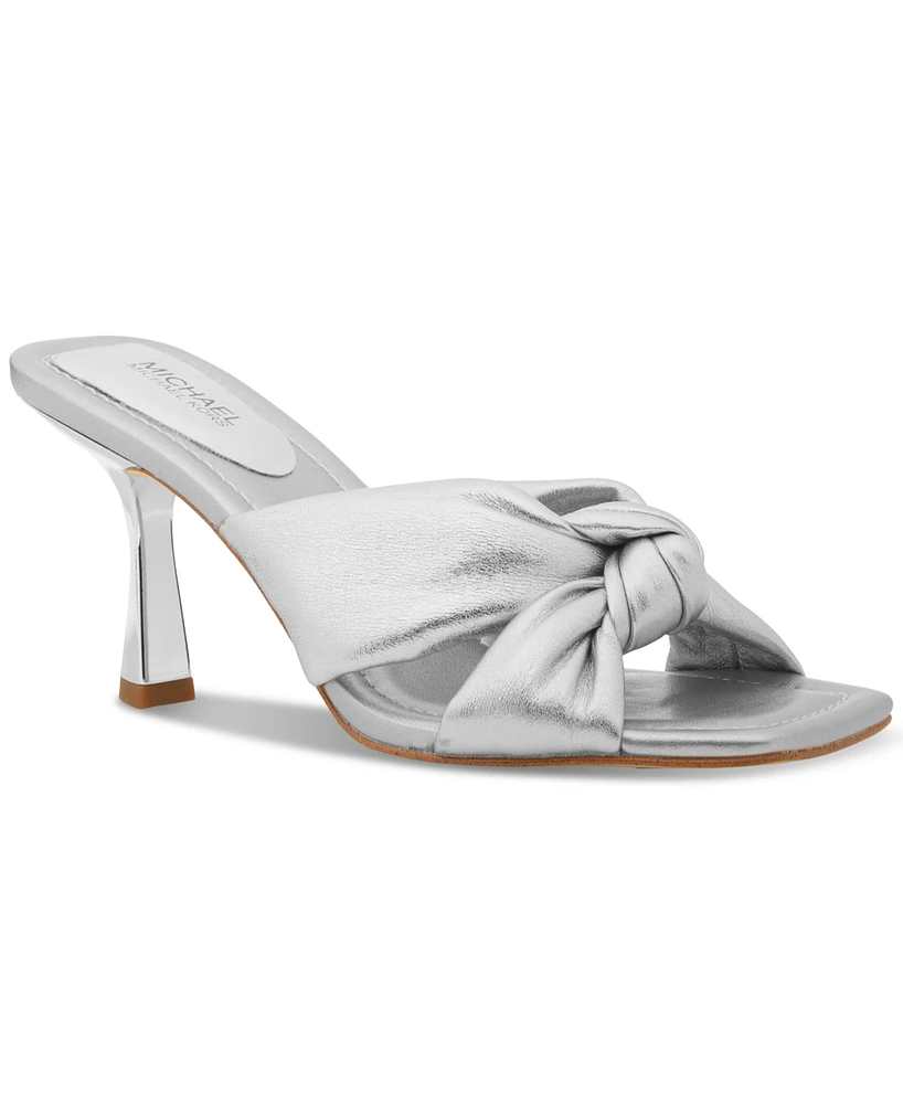 Michael Kors Elena Knotted Strap High Heel Sandals