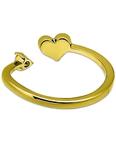 Giani Bernini Cubic Zirconia Heart Bypass Toe Ring, Created for Macy's