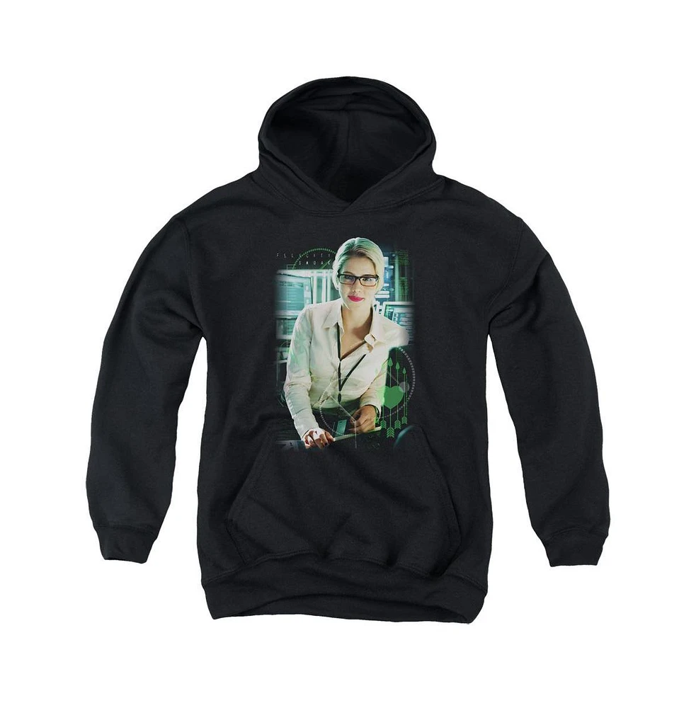 Arrow Boys Youth Felicity Smoak Pull Over Hoodie / Hooded Sweatshirt