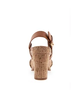 Aerosoles Women's Miki Open Toe Buckle Wedge Sandals