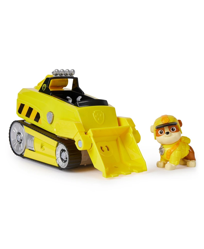 Paw Patrol Jungle Pups, Rubble Rhino Vehicle, Toy Truck with Collectible Action Figure - Multi