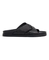Bruno Magli Men's Bologna Leather Crisscross Sandals