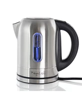 MegaChef 1.7Liter Stainless Steel Electric Tea Kettle with 5 Preset Temperature