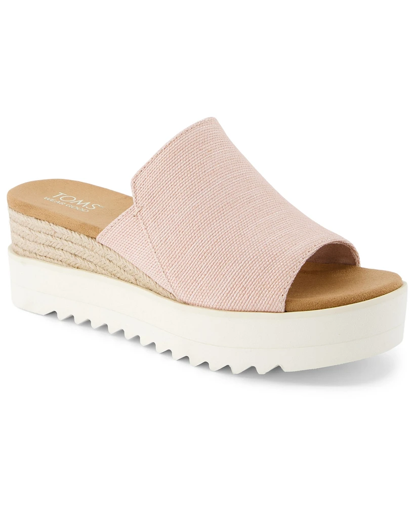 Toms Women's Diana Flatform Slide Wedge Sandals