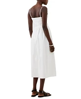 French Connection Womens Florida Sweetheart-Neck Strappy Dress