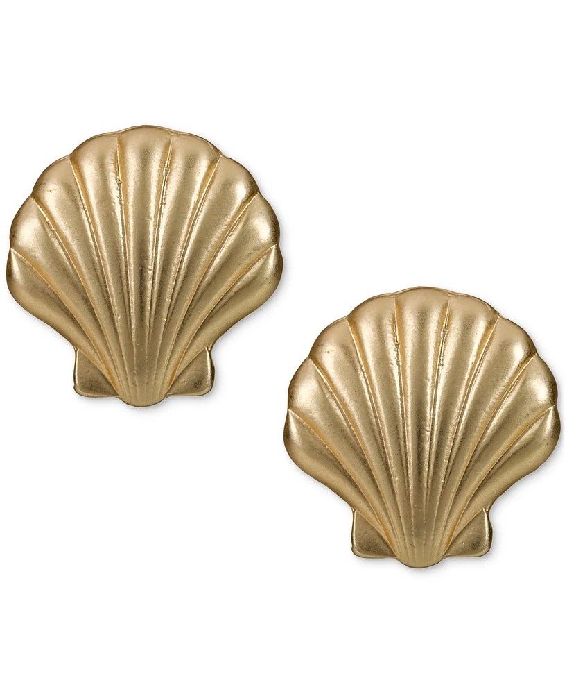 Patricia Nash Gold-Tone Seashore Shell Stud Earrings