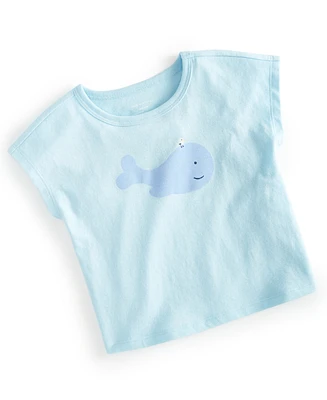 First Impressions Baby Boys Swimming Whale Graphic T-Shirt, Created for Macy's