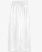 On 34th Women's Linen-Blend High-Rise Wide-Leg Pants, Created for Macy's