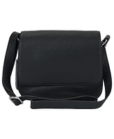 Mancini Pebble Alison Leather Crossbody Handbag