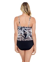 ShapeSolver by Penbrooke Women's V-Neck Side Shirred One-Piece Swimsuit