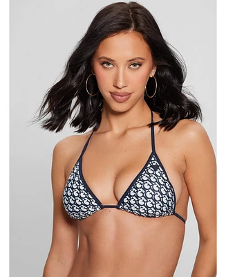 Guess Women's Eco Triangle Bikini Top