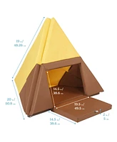 ECR4Kids SoftZone Camp, Canoe and Tumble Too, Chocolate/Yellow