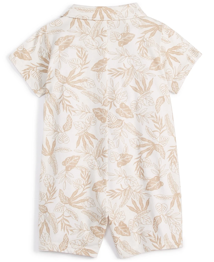 First Impressions Baby Boys Botanical-Print Sunsuit, Created for Macy's