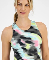 Id Ideology Women's Printed Shelf-Bra Tank Top, Created for Macy's