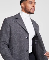 Michael Kors Men's Classic-Fit Wool Blend Herringbone Overcoat