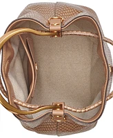 Donna Karan Lawrence Python Top Handle Bucket