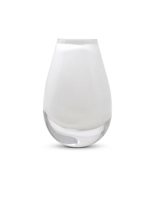Vivience 6.5"H White Glass Bud Vase