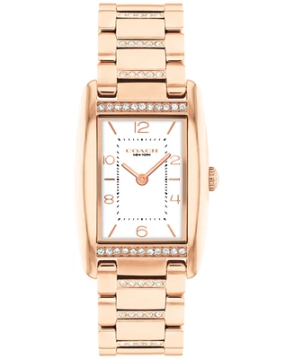 Coach Women's Reese Rose Gold-Tone Stainless Steel Crystal Watch 24mm